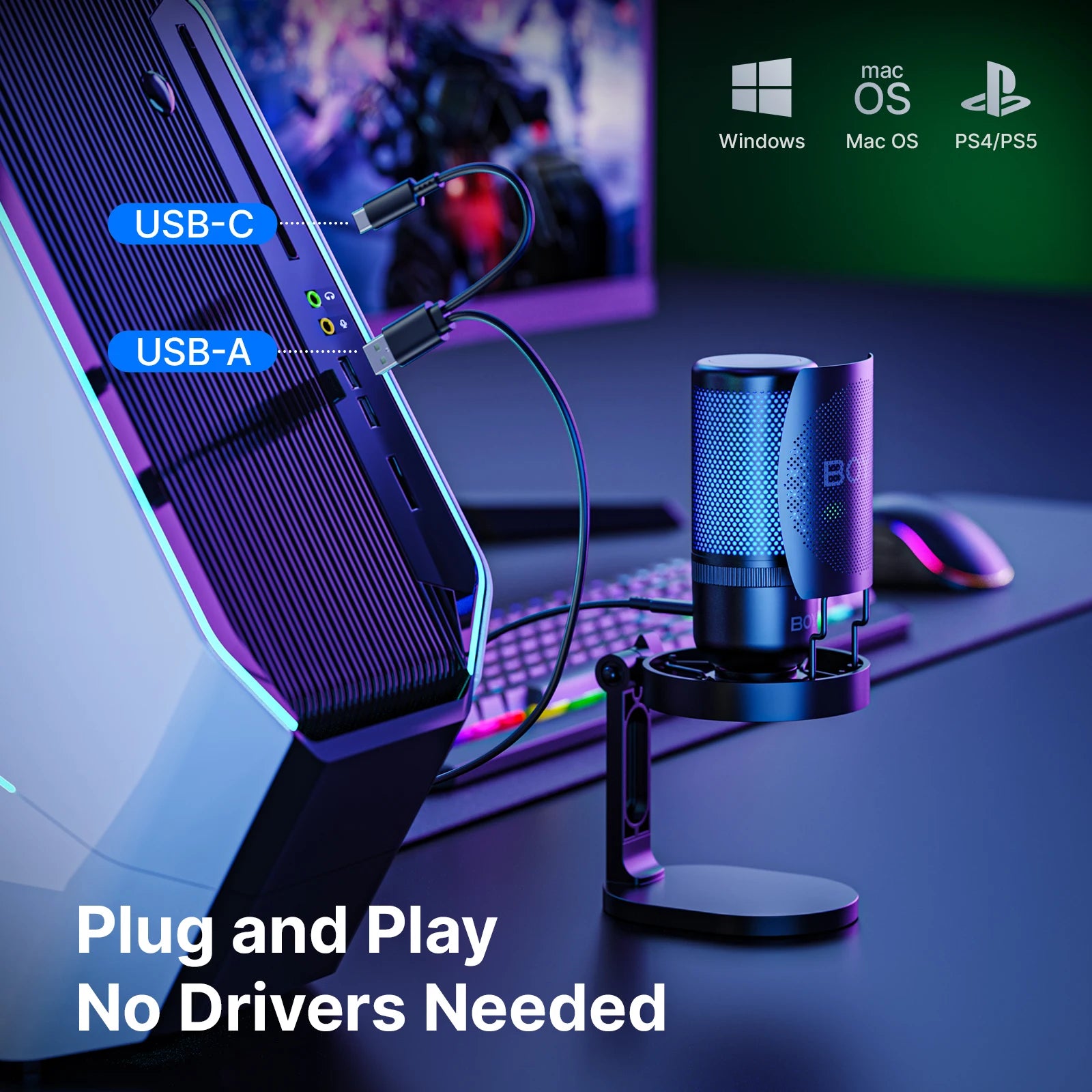 BOYA K3 USB Desktop Microphone