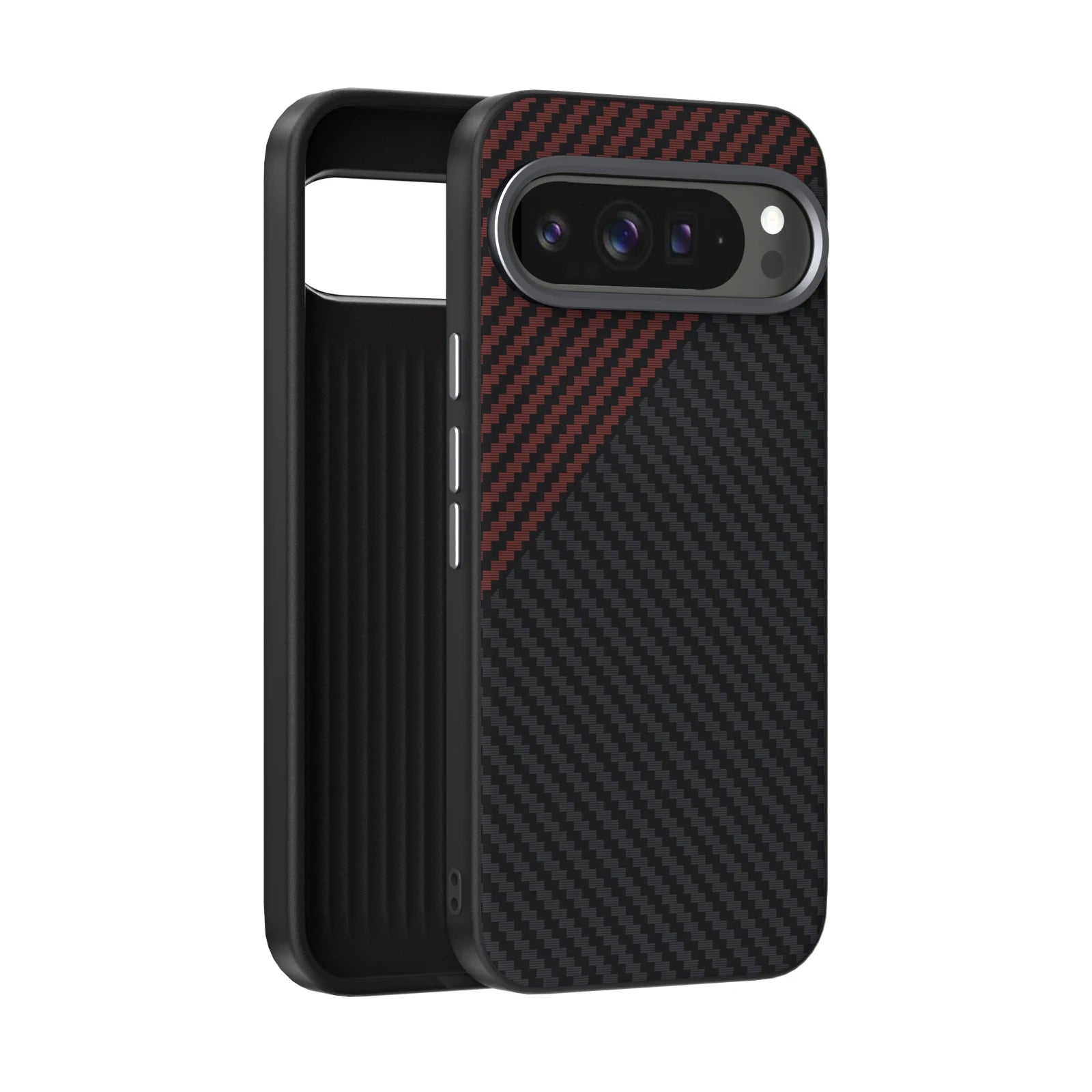 Carbon Fiber Texture Magnetic Case for Google Pixel 9 Series