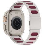 Metal and Silicone Hybrid Bracelet for Apple Watch