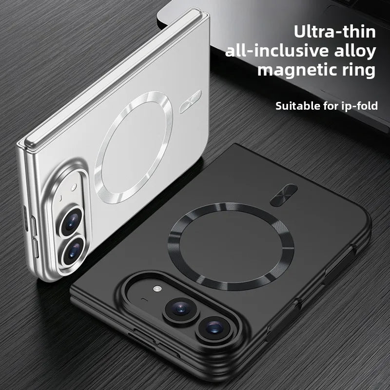 Shockproof Matte MagSafe Case with Integrated Screen Film for iPhone Duo