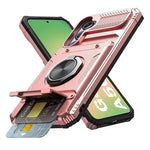 Samsung Galaxy A56 Shockproof Case with Magnetic Rotating Ring Stand & Wallet Cover