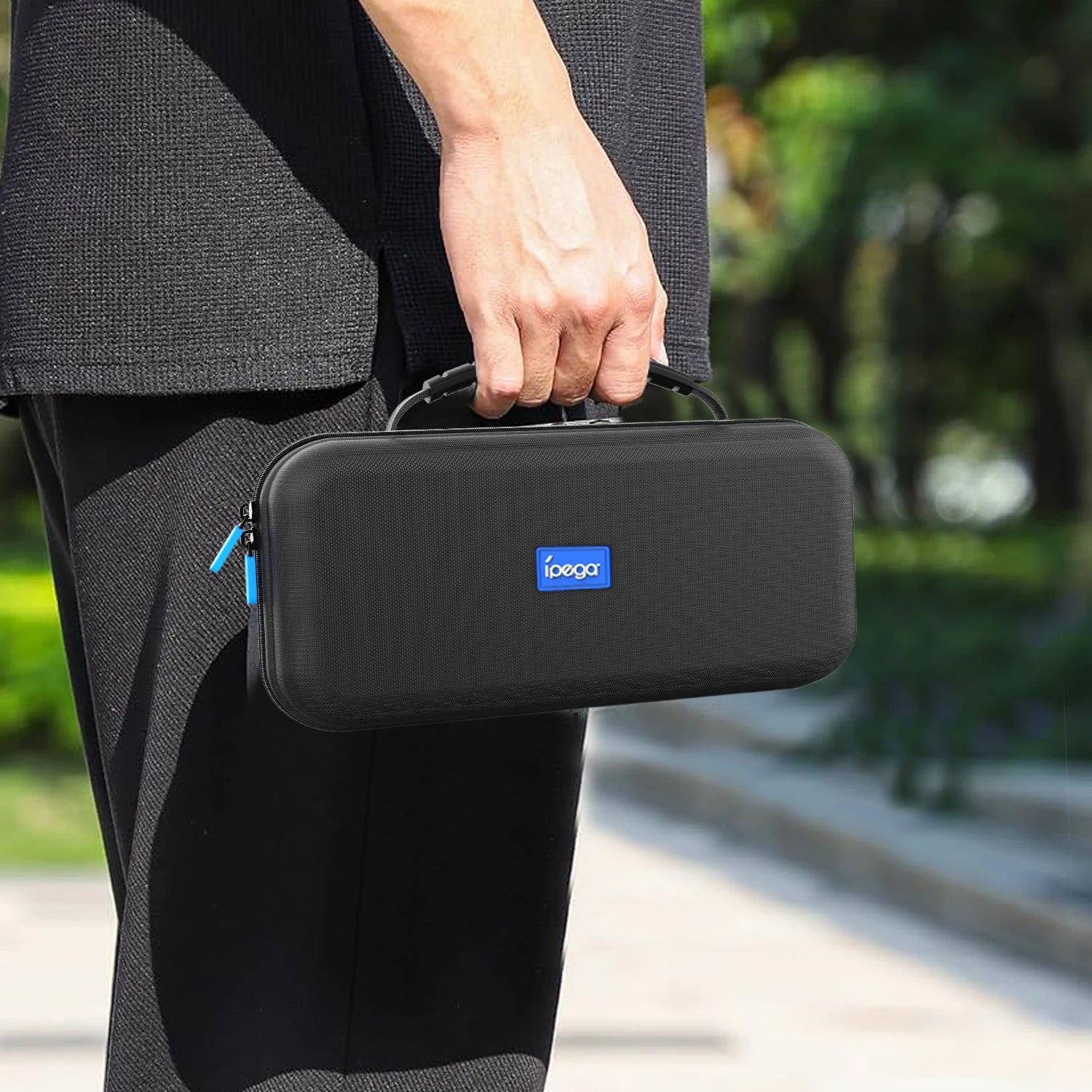 Rugged Carrying Case with Built-In Mesh Pocket for PlayStation Portal