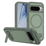 Military-Grade Protective Magnetic Case with Foldable Stand for Google Pixel 9 Series