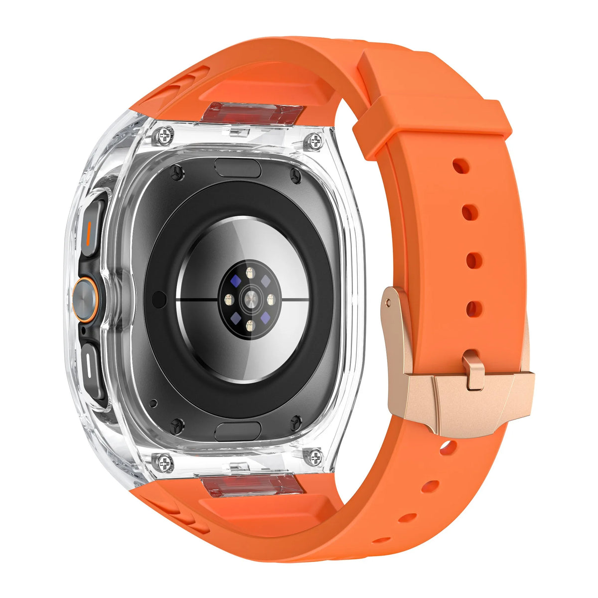 Integrated Transparent Case and Silicone Wristband for Samsung Galaxy Watch Ultra 2