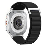 Breathable Nylon Weave Watch Band with Metal C-Hook Closure for Samsung Galaxy Watch Ultra 2