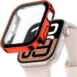 Protective Bumper Case with Built-in Tempered Glass for Apple Watch