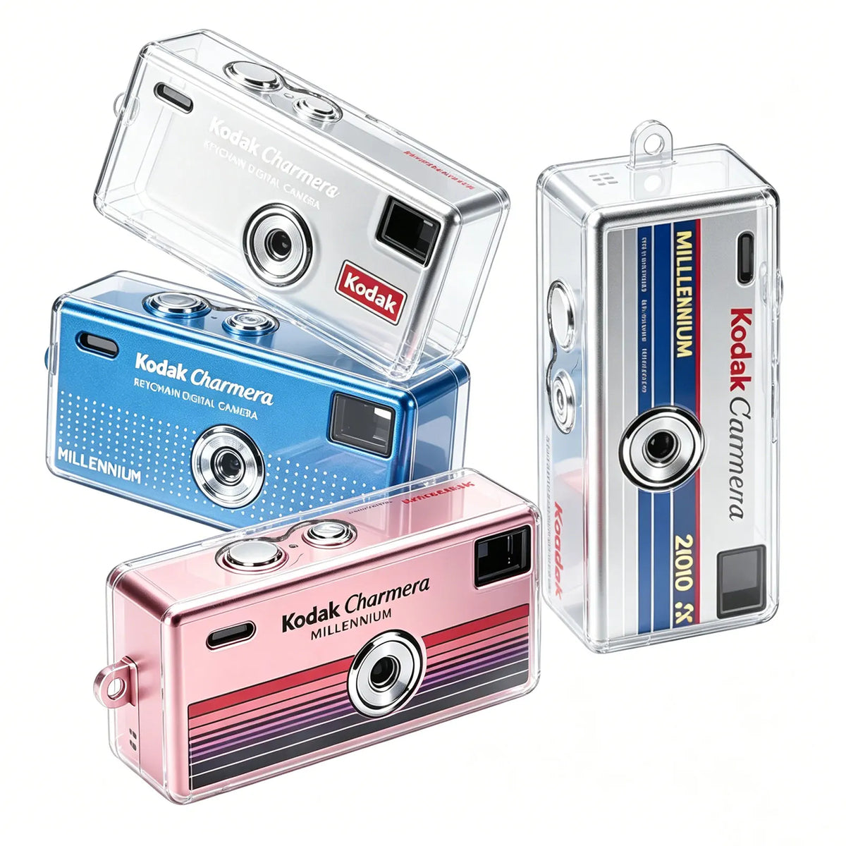 Transparent TPU Soft Case for Kodak Charmera 2000 Millennium