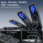 Shockproof Matte Case with 360° Rotating Magnetic Ring Stand for Xiaomi 18 Series