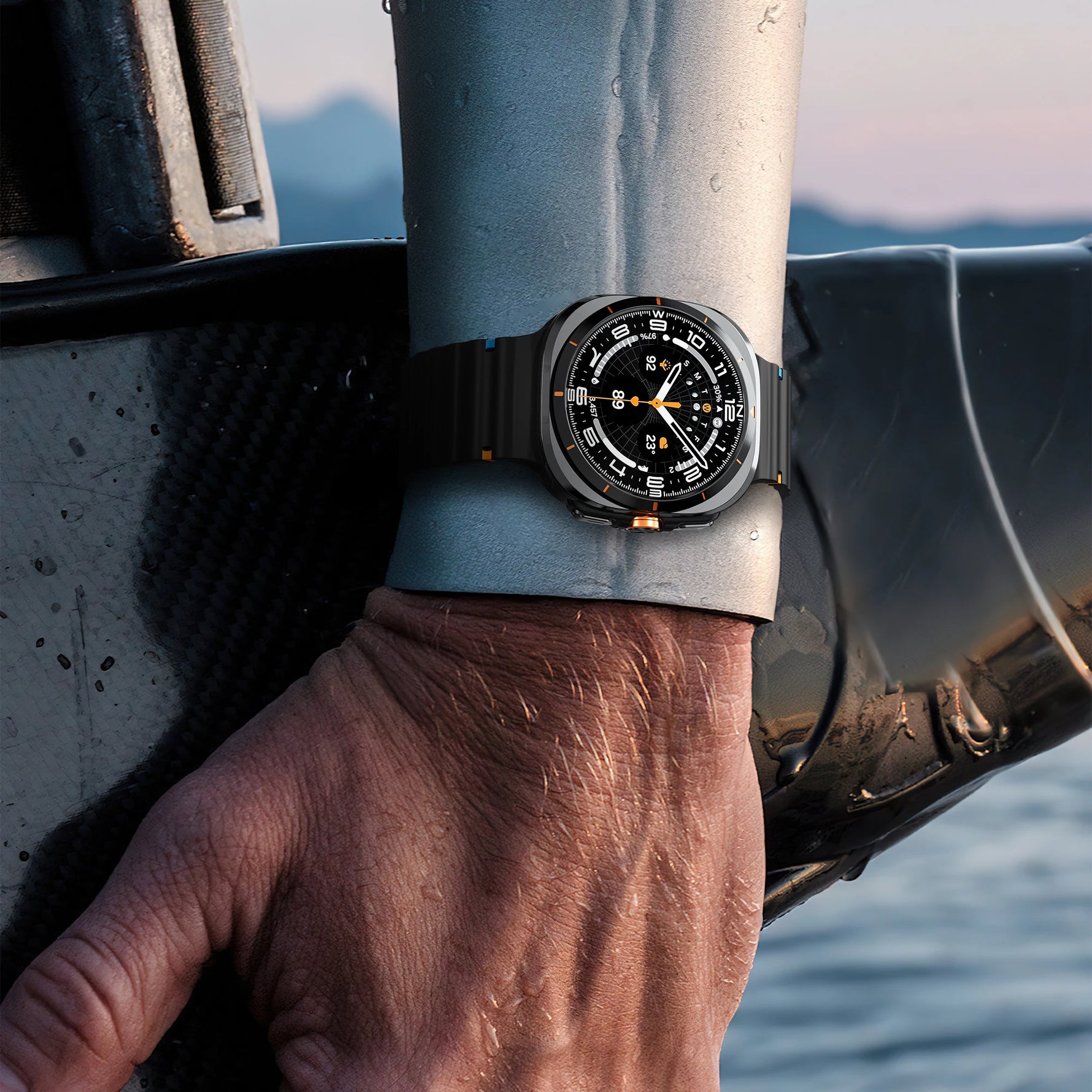 Soft Silicone Replacement Strap for Samsung Galaxy Watch Ultra and Samsung Galaxy Watch Ultra (2025)