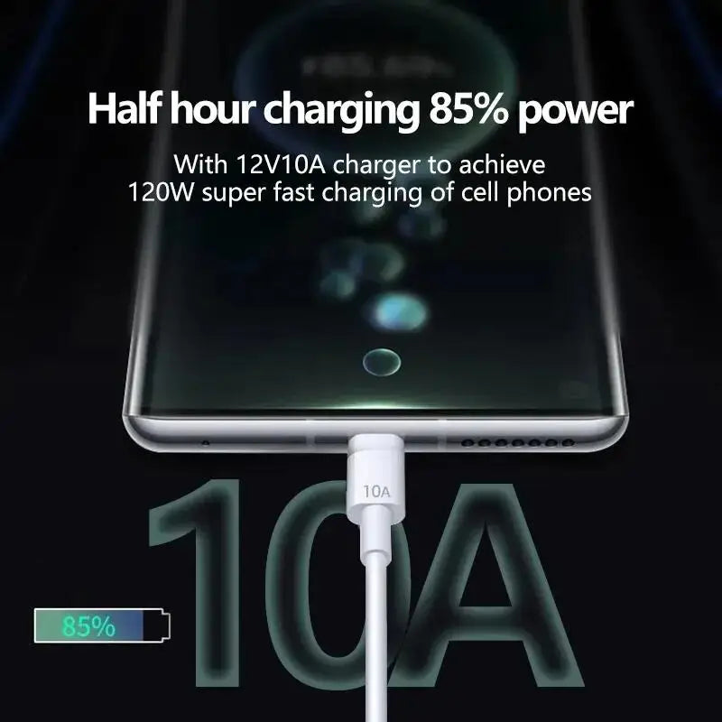 Henruisi 120W USB-C Fast Charging & Data Cable