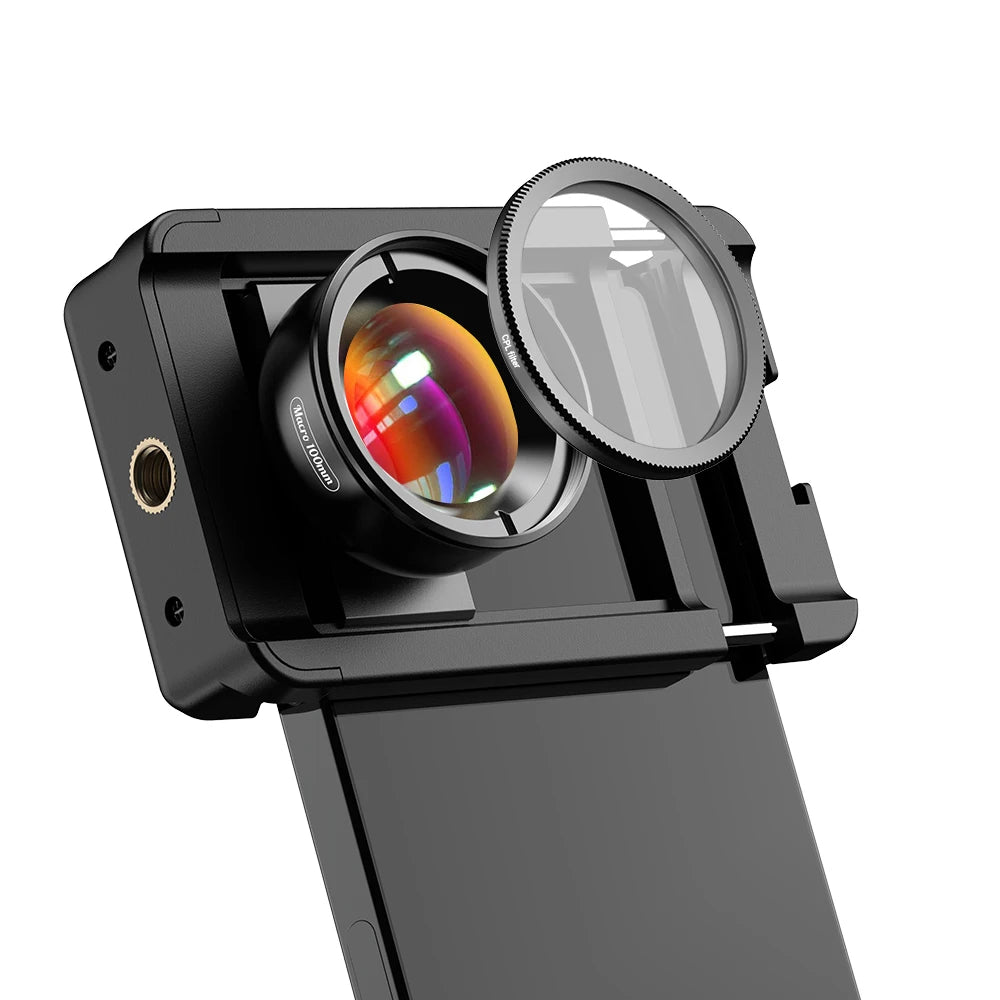 APEXEL Upgraded 4K HD Macro Lens 100mm with CPL Filter