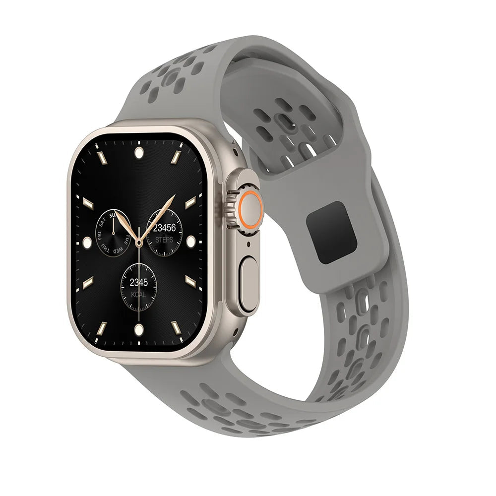 Perforated Silicone Tapered Band with Slot Connector for Apple Watch
