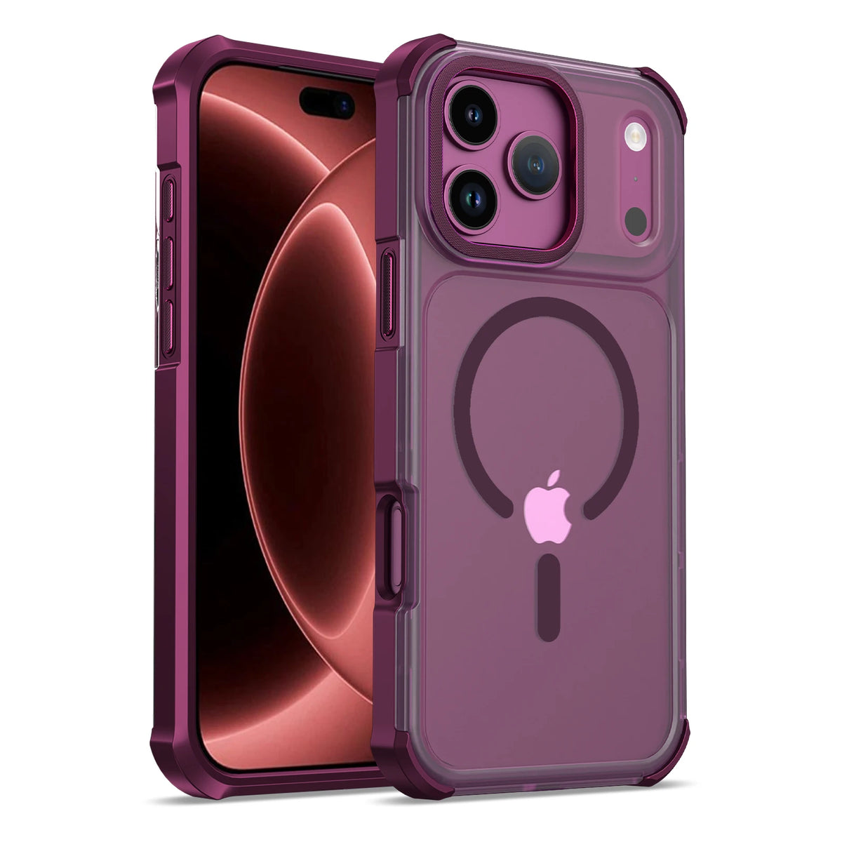 Matte Translucent Shockproof Case with Reinforced Corner Protection for iPhone 18 Series