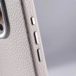 Solid Color Litchi Grain PU Leather MagSafe Case for iPhone 16 Series