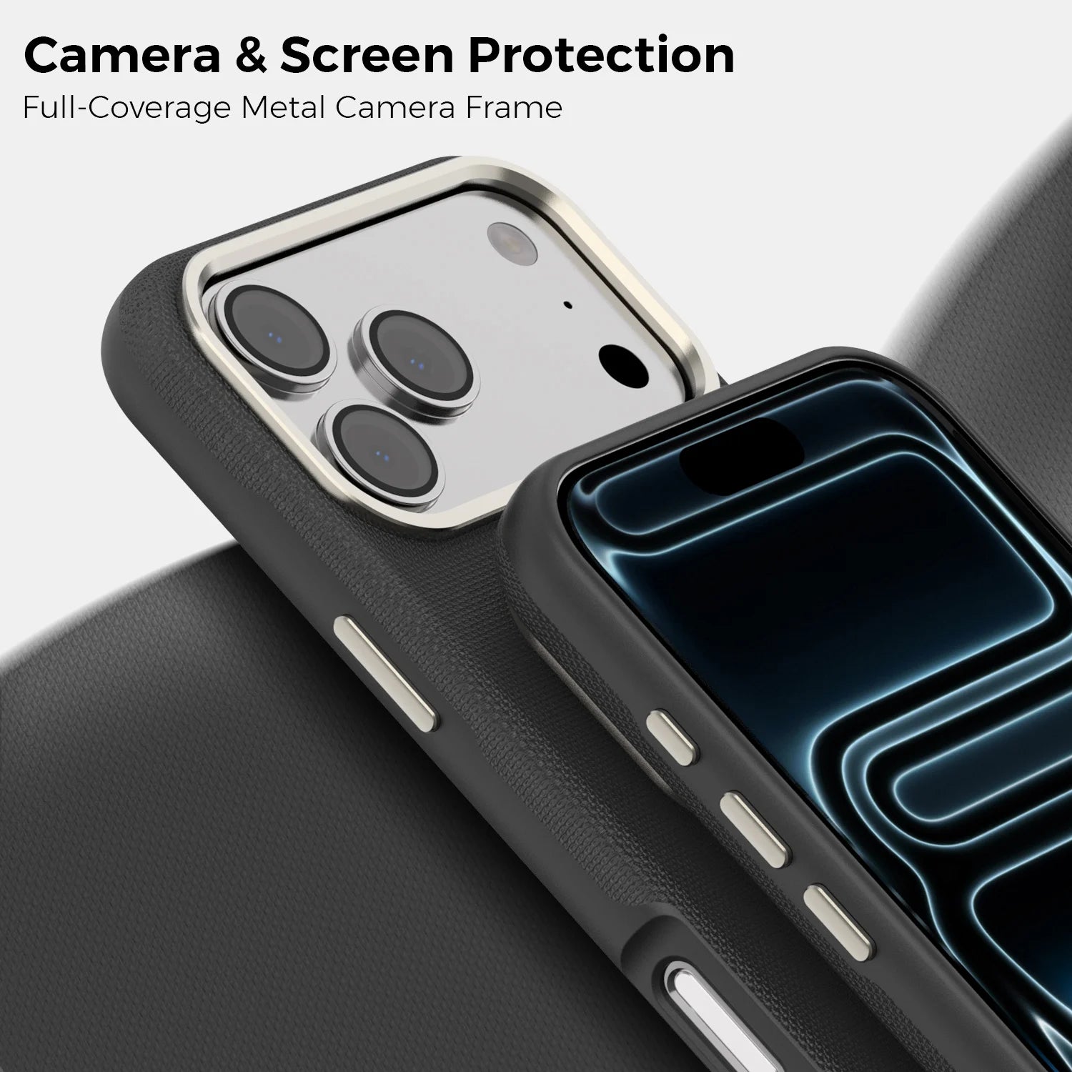 MagSafe Compatible Leather Texture Case for iPhone 17 Series