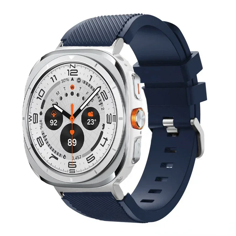 Stripe Textured Silicone Wristband for Samsung Galaxy Watch Ultra and Samsung Galaxy Watch Ultra (2025)