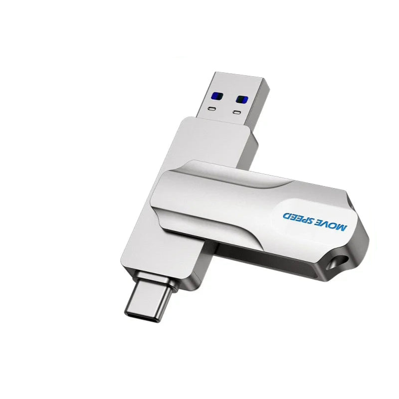 Multi-device USB adapter on a white background