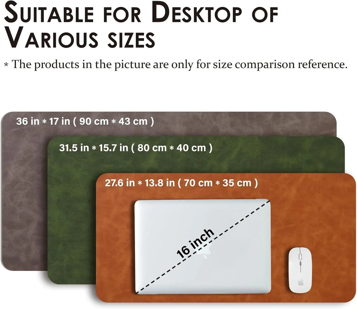 Large PU Leather Non-Slip Desk Pad