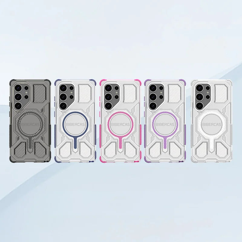 Clear Magnetic Airbag Case for Samsung Galaxy S25 Series
