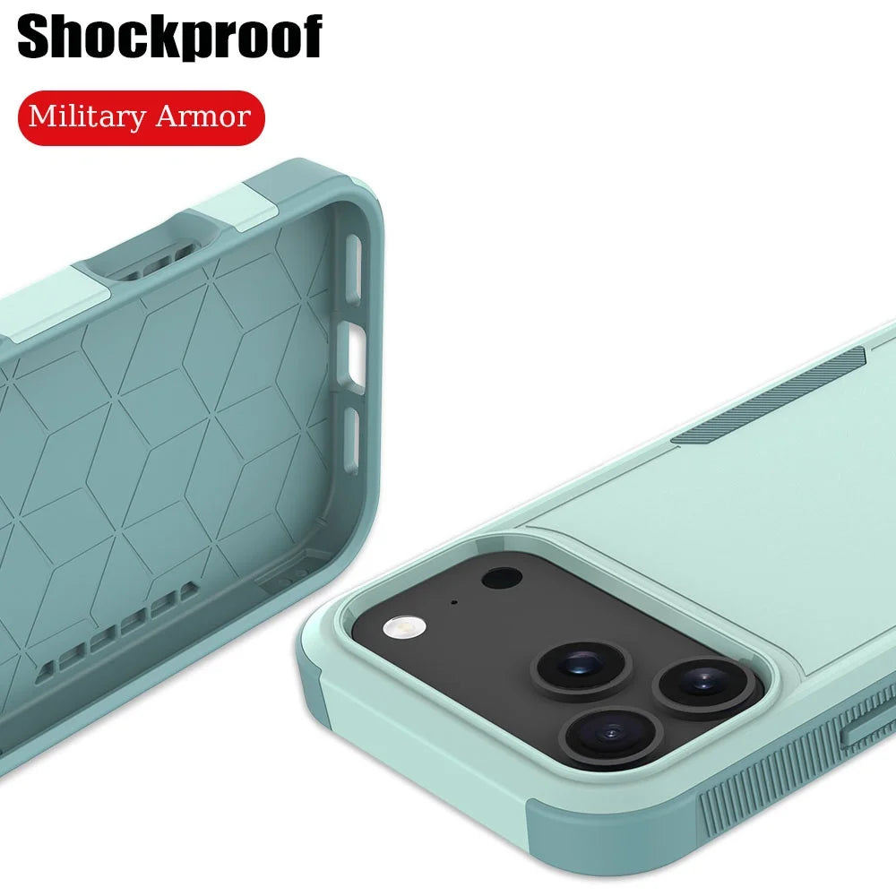 iPhone 17 Series Rugged Matte Hybrid Armor Case