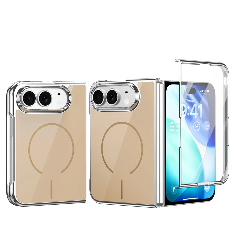 Tempered Glass Screen Protector Case with MagSafe Compatibility for iPhone Duo