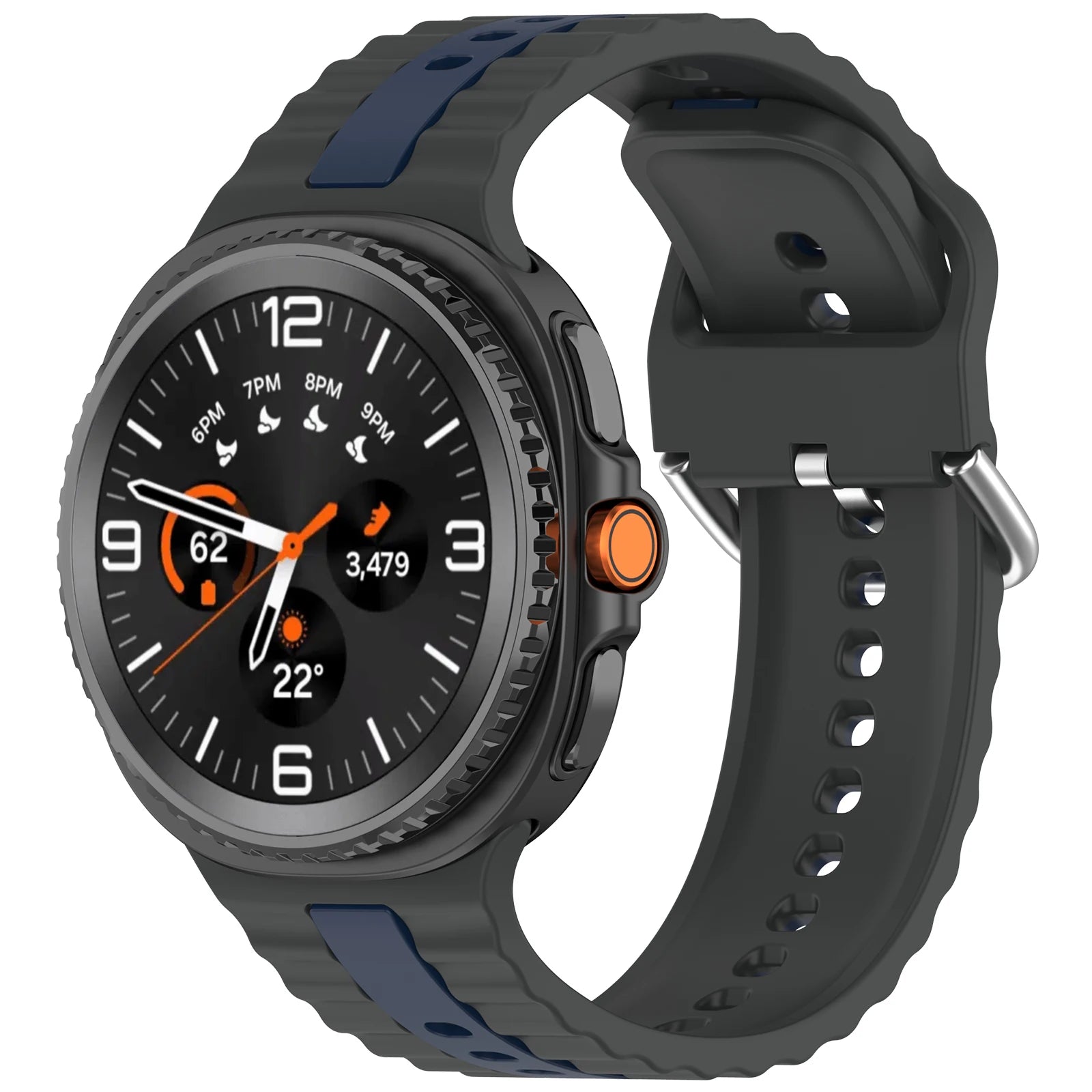 Dual-Color Silicone Strap for Samsung Galaxy Watch 8 / Galaxy Watch 8 Classic