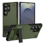 Rugged Armor Case with Kickstand for Samsung Galaxy S25 Series