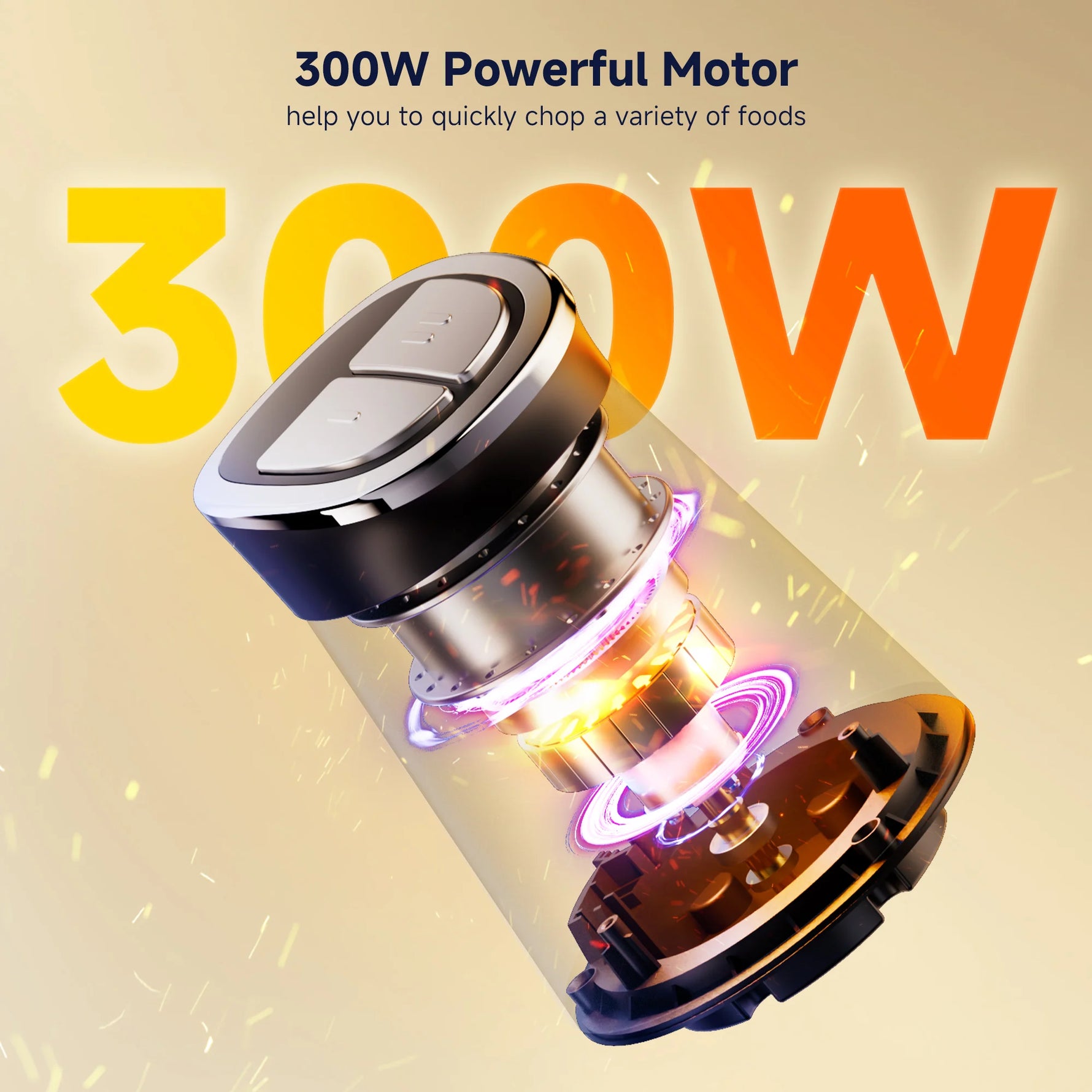 BioloMix 300W Mini Electric Food Chopper