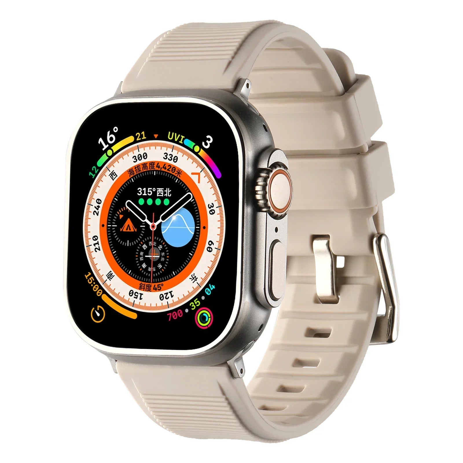 Durable Silicone Replacement Strap for Apple Watch