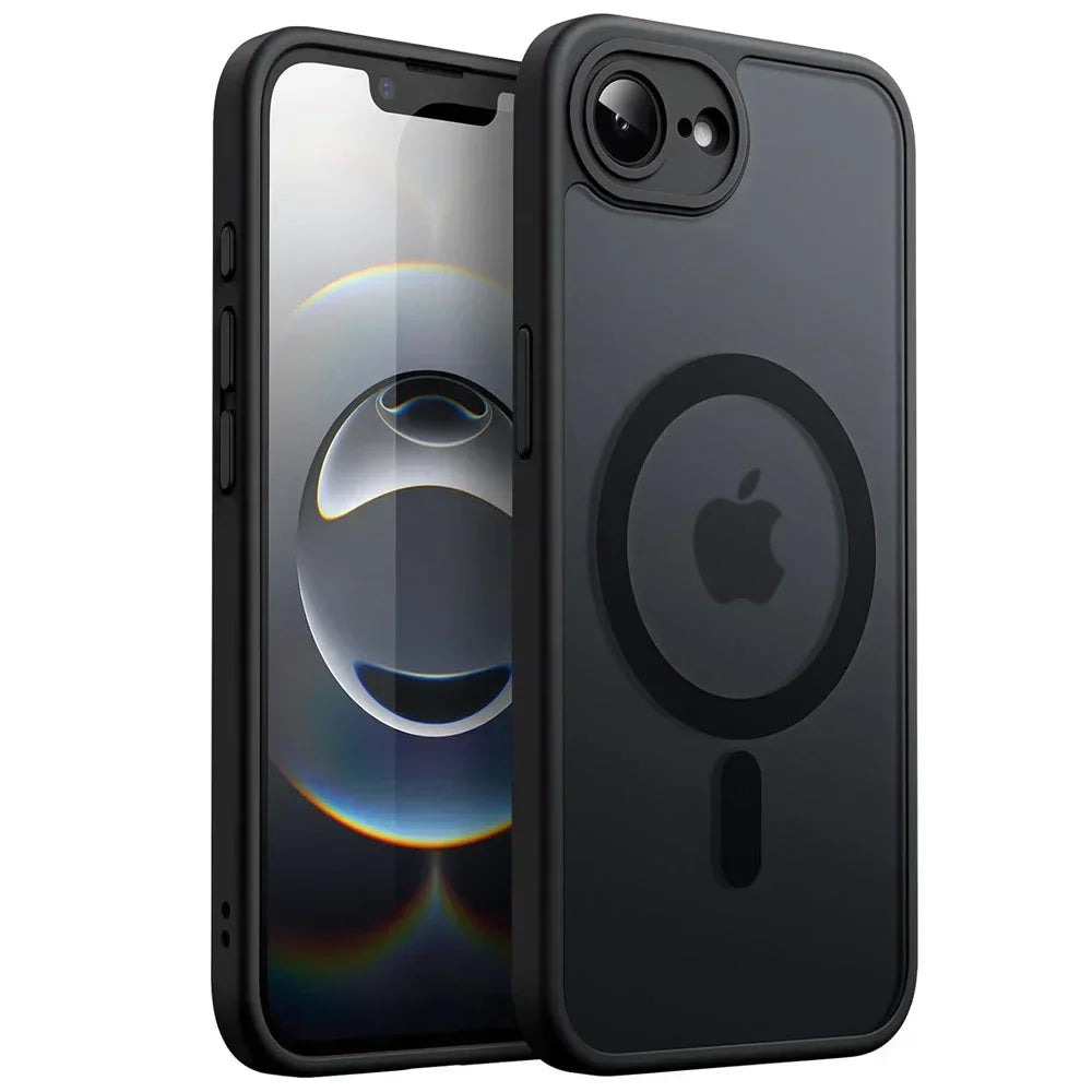 Shockproof Matte Clear MagSafe Case for iPhone 16e