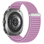 Elastic Nylon Velcro Watch Strap with Breathable Woven Design for Samsung Galaxy Watch 9