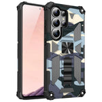 Camouflage Military Armor Case with Kickstand for Samsung Galaxy S26 Series