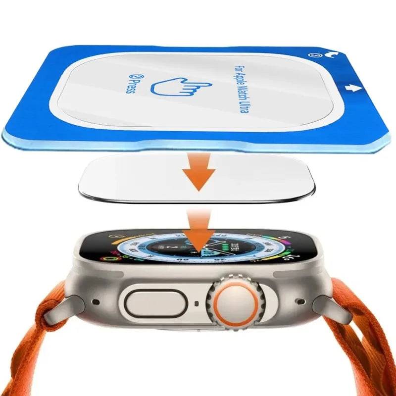 2-Pack Tempered Glass Screen Protector for Apple Watch Ultra 3