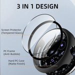 Google Pixel Watch 4 Bumper Case with Tempered Glass Screen Protector