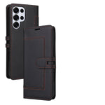 Samsung Galaxy S25 Series Book-Style Leather Case with Card Pocket and Stand
