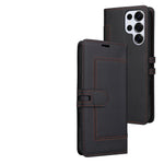 Samsung Galaxy S24 Series Book-Style Leather Case with Card Pocket and Stand