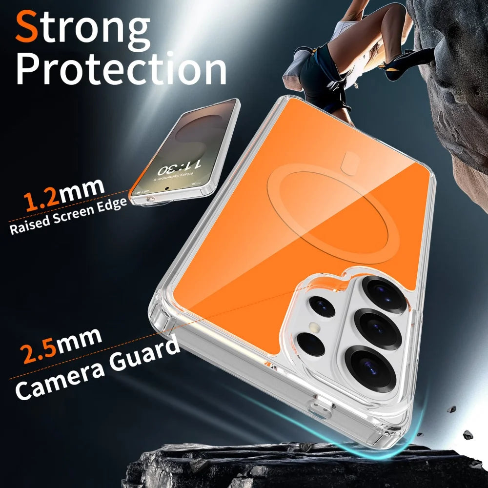 Shockproof Transparent Magnetic Case for Samsung Galaxy S26 Series