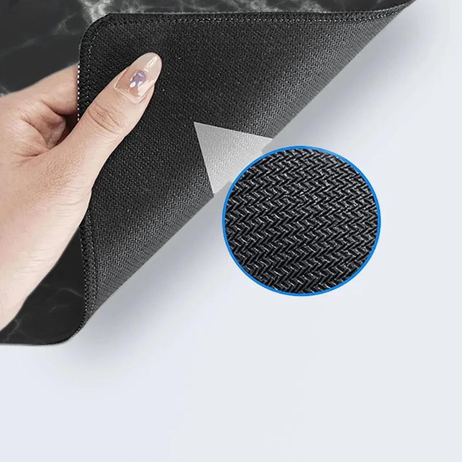 Black Marble Gaming Mouse Pad - Elegance Meets Gaming Precision