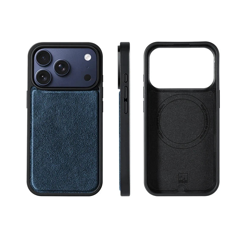 Alcantara Soft-Touch MagSafe Case with Raised Camera Protection for iPhone 17 Series