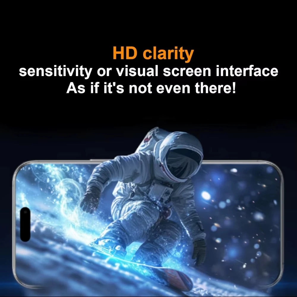 HD Clear Tempered Glass Film with Easy Install Tool for iPhone 17 Series