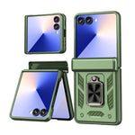 Samsung Galaxy Z Flip 7 Shockproof Armor Case with Kickstand