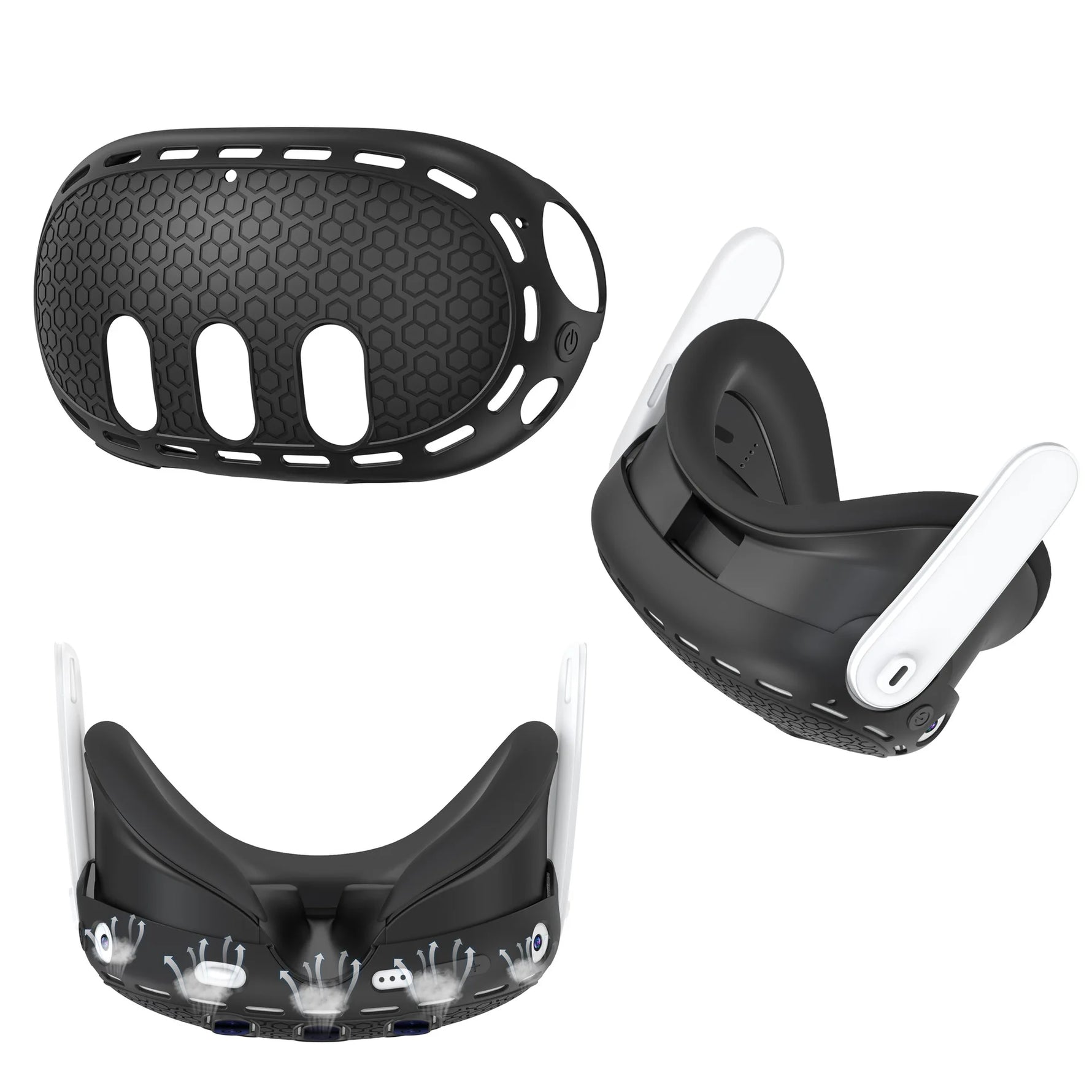 Soft Silicone Protective Cover for Meta Quest 3