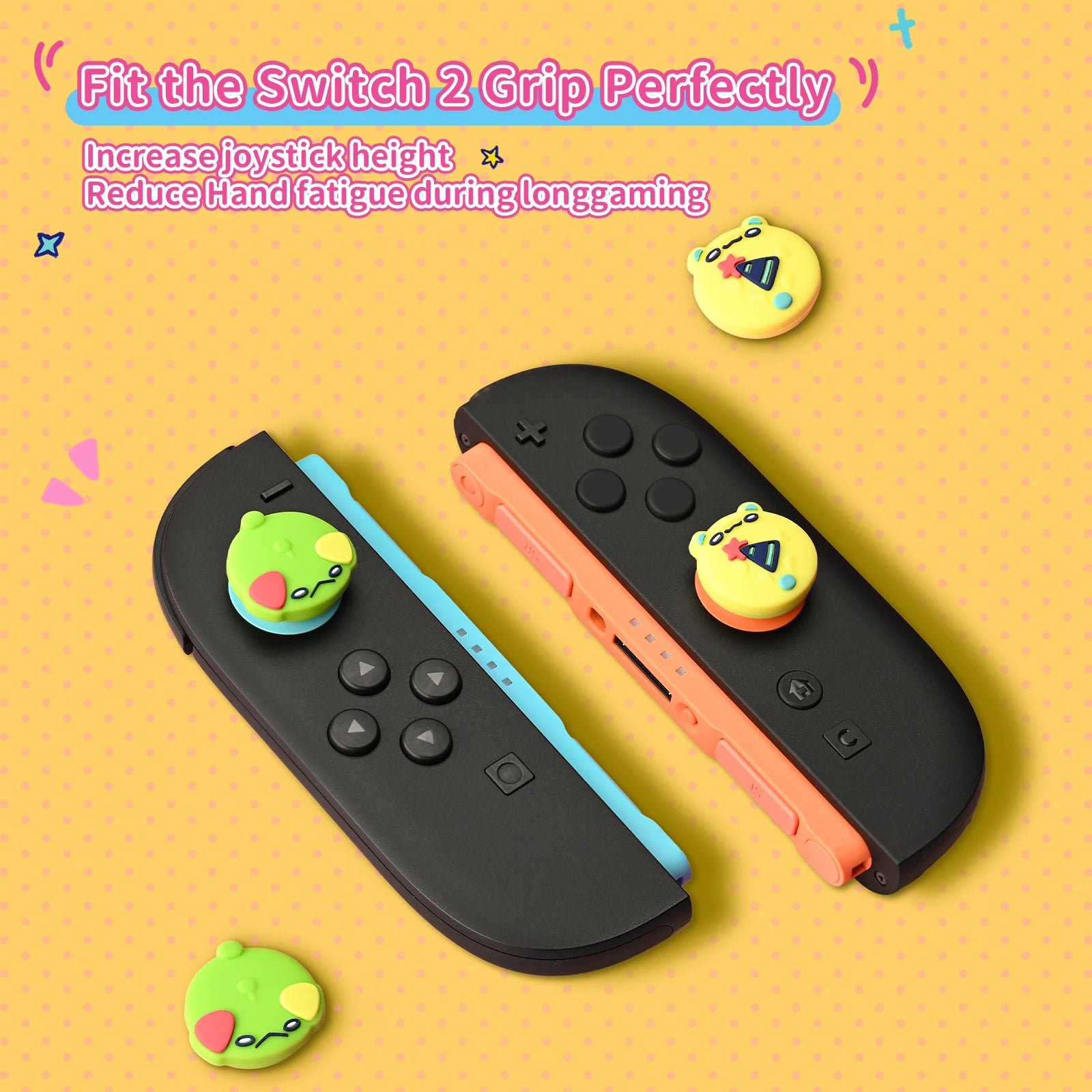 4-Pack Thumb Stick Covers for Nintendo Switch 2 (2025) Joy-Con