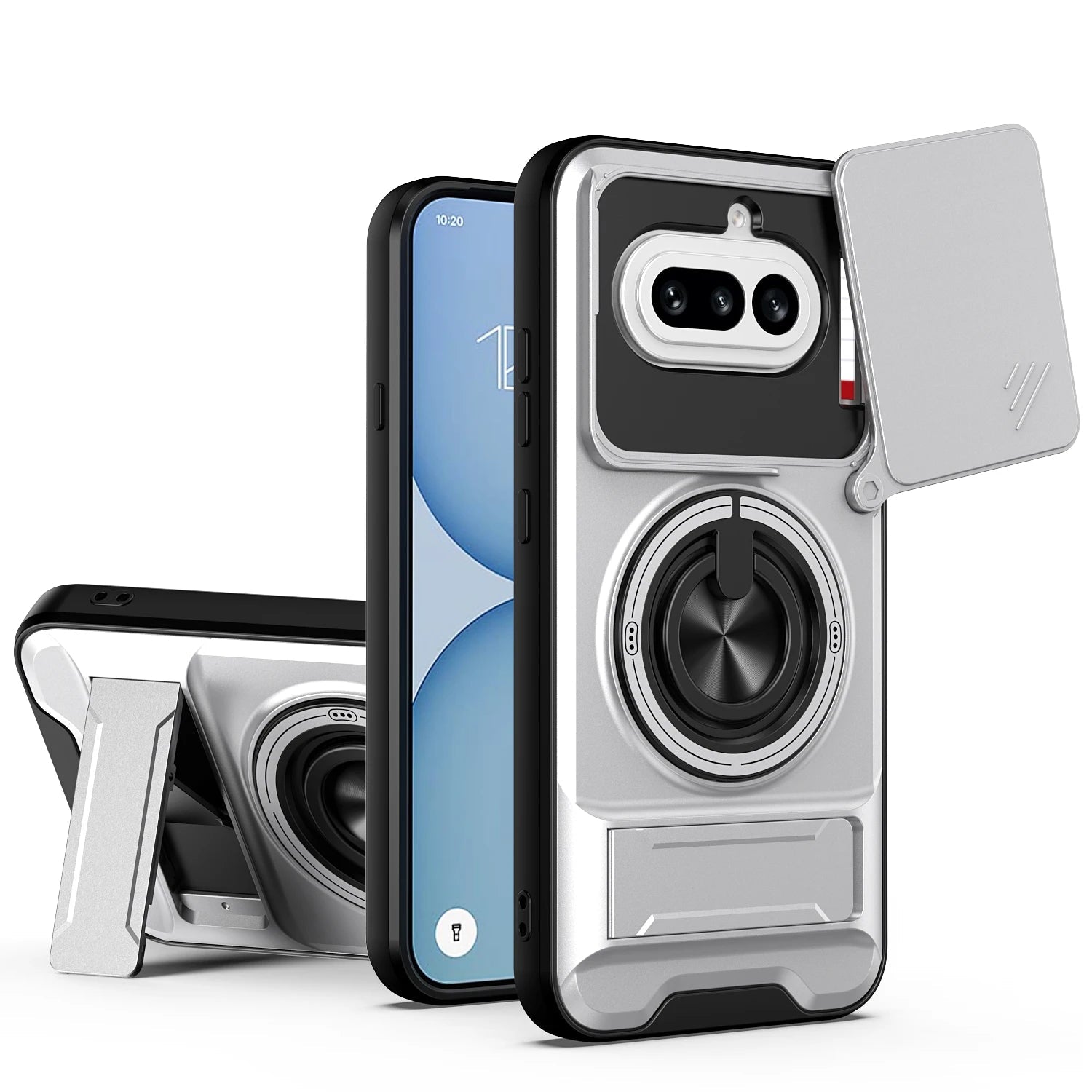 Nothing Phone 4a Hard Shell Magnetic Case with Lens Slide Cover