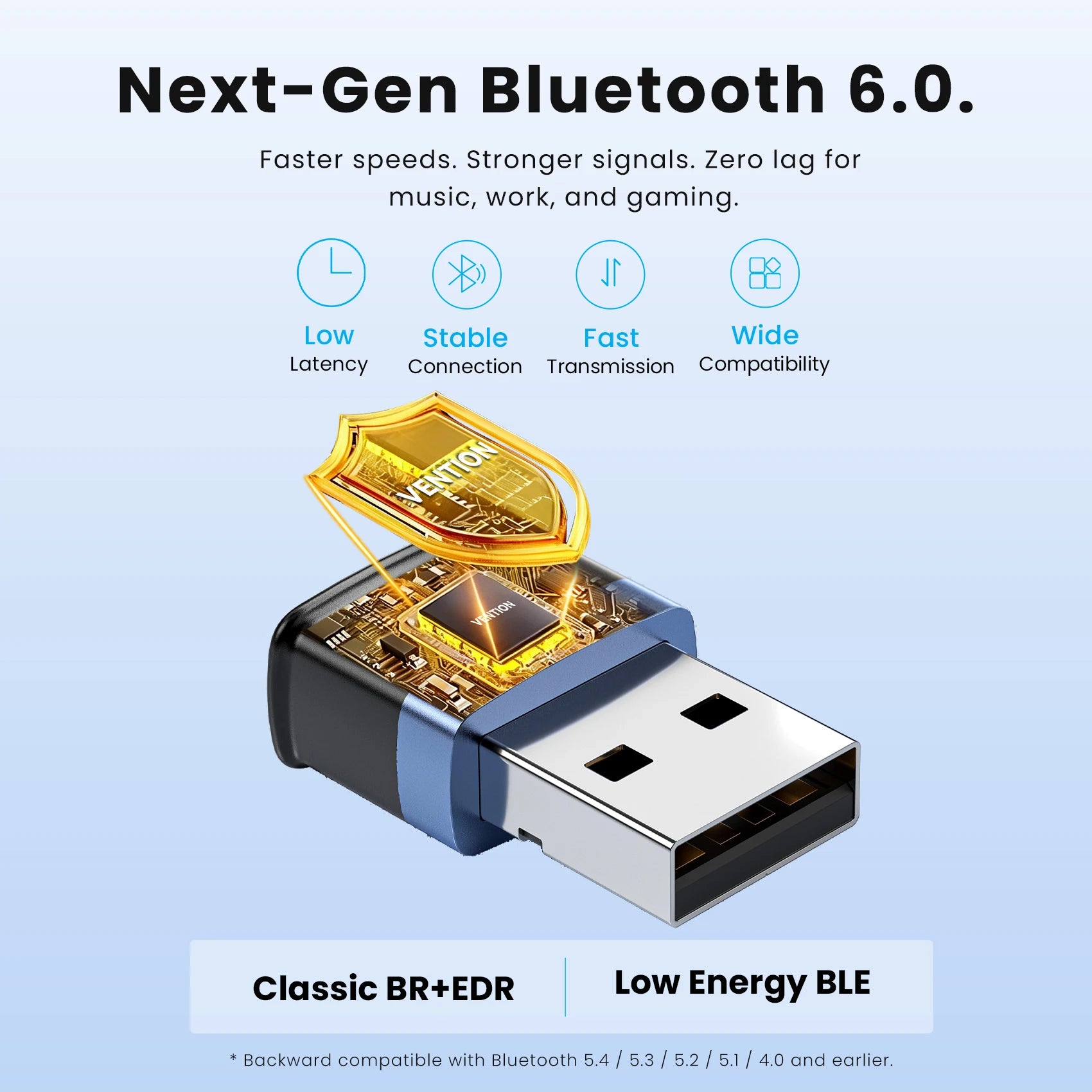 Vention Mini USB Bluetooth 6.0 Adapter