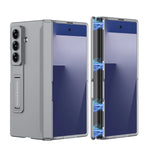 Samsung Galaxy Z Fold7 Shockproof Matte Case with Magnetic Hinge and Built-in Stand