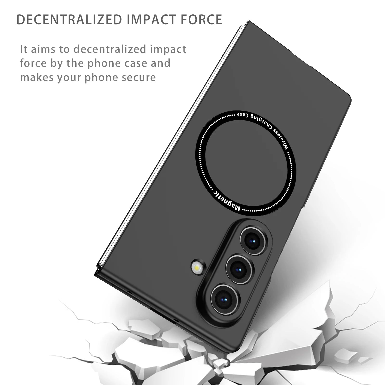 Non-Slip Shockproof Plastic Case for Samsung Galaxy Z Fold 6