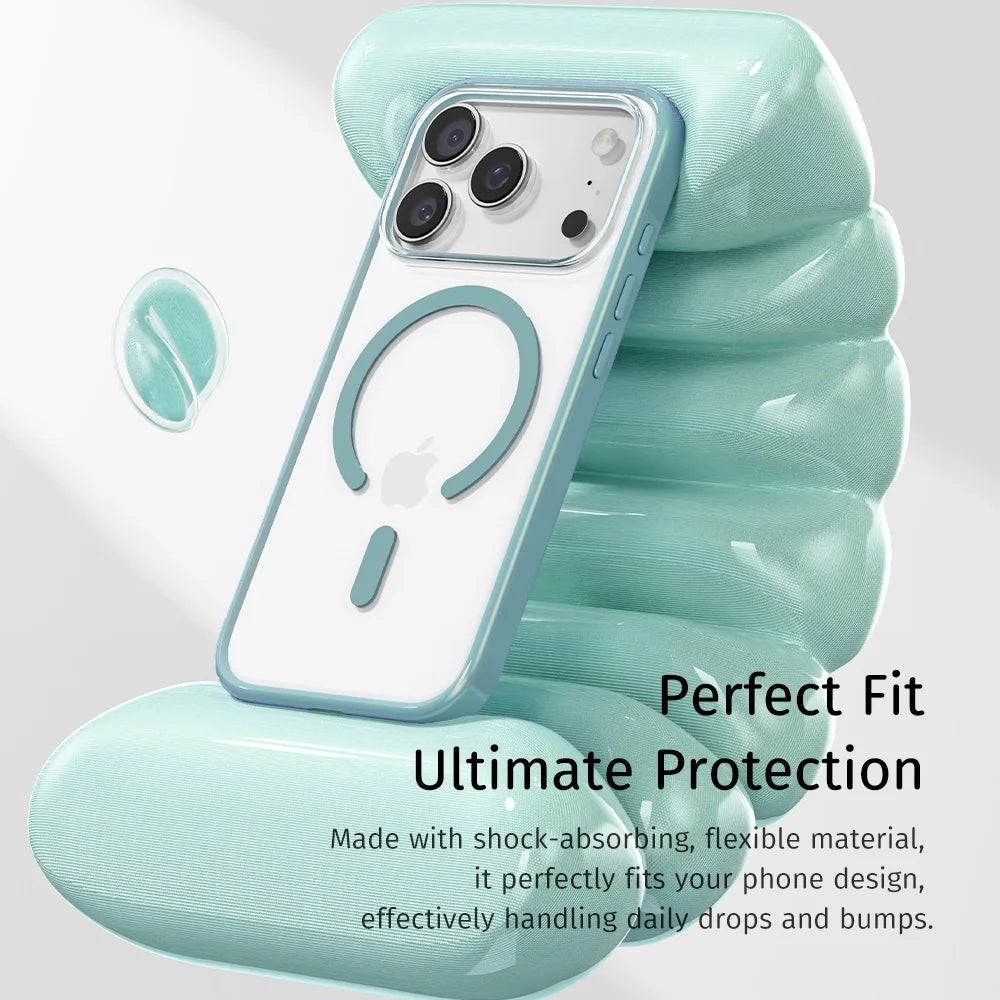 Crystal Armor Anti-Yellowing MagSafe Clear Case for iPhone 17 Series