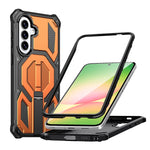 Shockproof PC+TPU Magnetic Kickstand Case with Camera Protection Ring for Samsung Galaxy A16