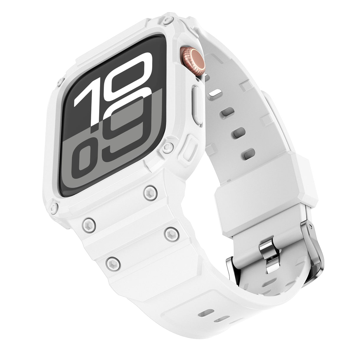Rugged Sport Strap Case with Raised Bumper for Apple Watch